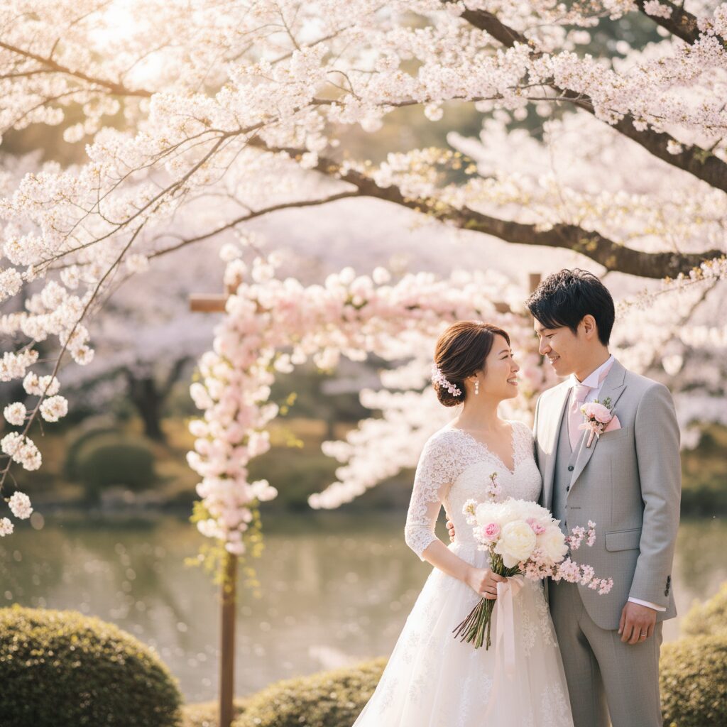 春（桜）の結婚式はお金がかかる？人気シーズンの費用を抑える裏ワザ アイキャッチ