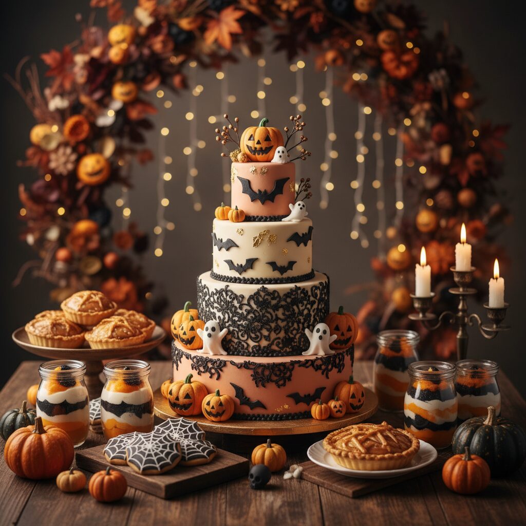 ハロウィンテーマの結婚式！ゲストが喜ぶ手作りスイーツと装飾 アイキャッチ