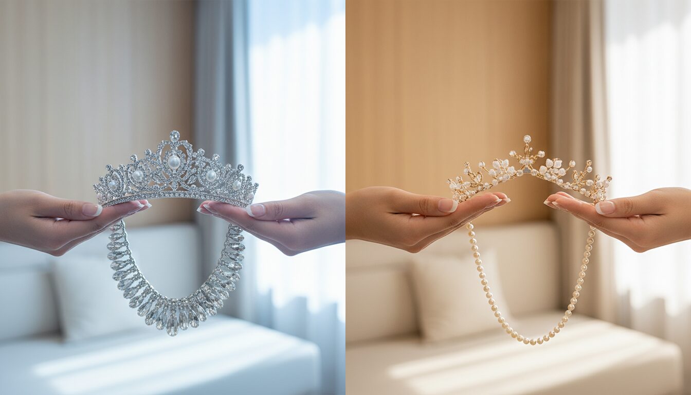 結婚式のアクセサリー（ティアラ・ネックレス）は格安レンタルか通販か - 2