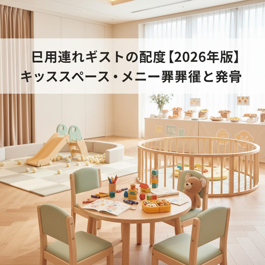 子供連れゲストへの配慮。キッズスペースやキッズメニューの準備と費用 アイキャッチ