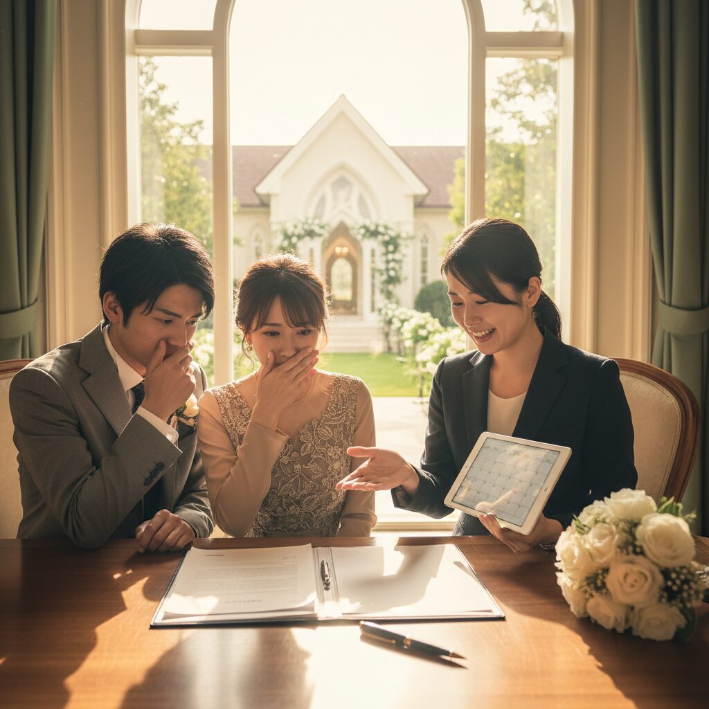 即決営業に注意！結婚式場見学でその日に契約してはいけない理由 アイキャッチ