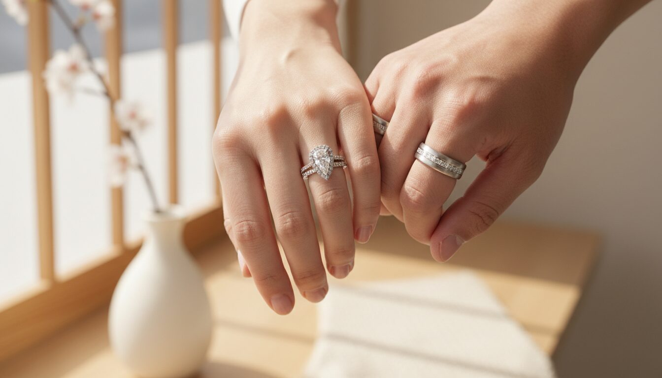 結婚指輪と婚約指輪の重ね付けでお得に！セットリングのメリット - 1