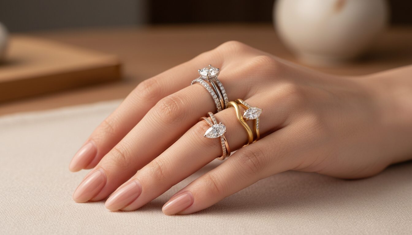 結婚指輪と婚約指輪の重ね付けでお得に！セットリングのメリット - 2