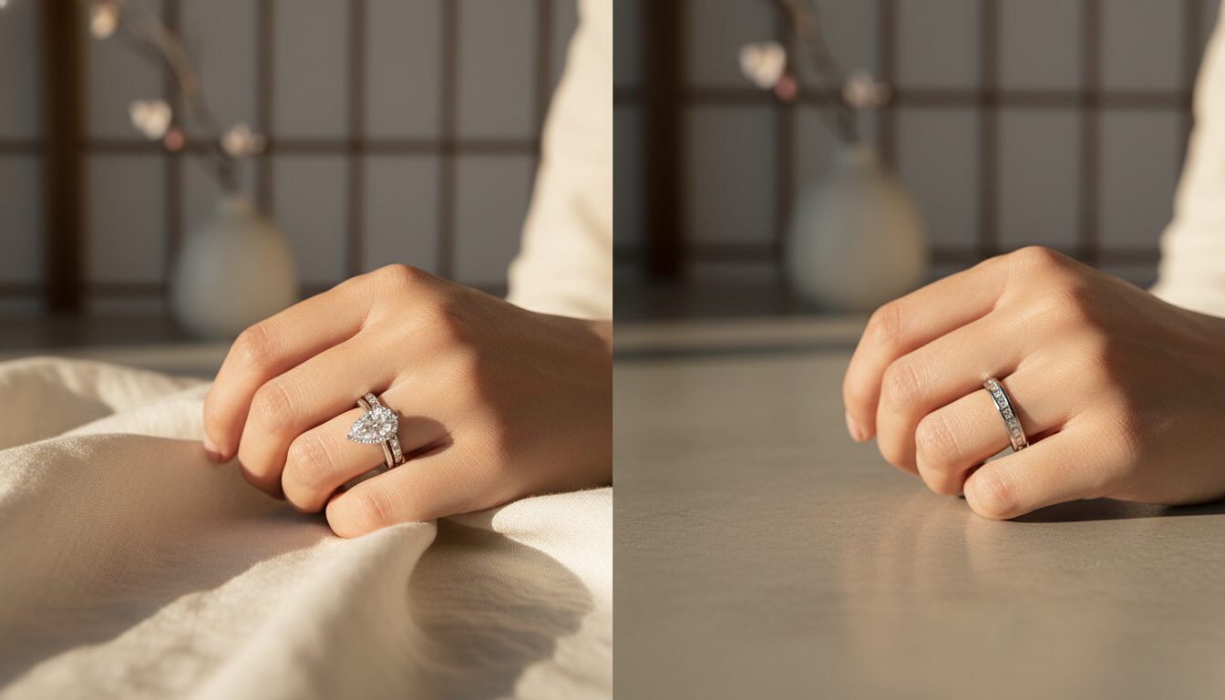 結婚指輪と婚約指輪の重ね付けでお得に！セットリングのメリット - 3