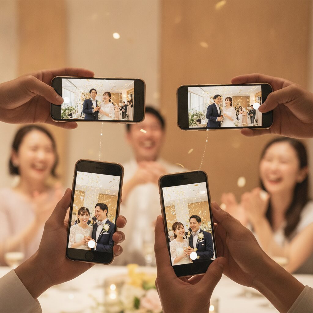 結婚式写真共有 リアルタイム アイキャッチ