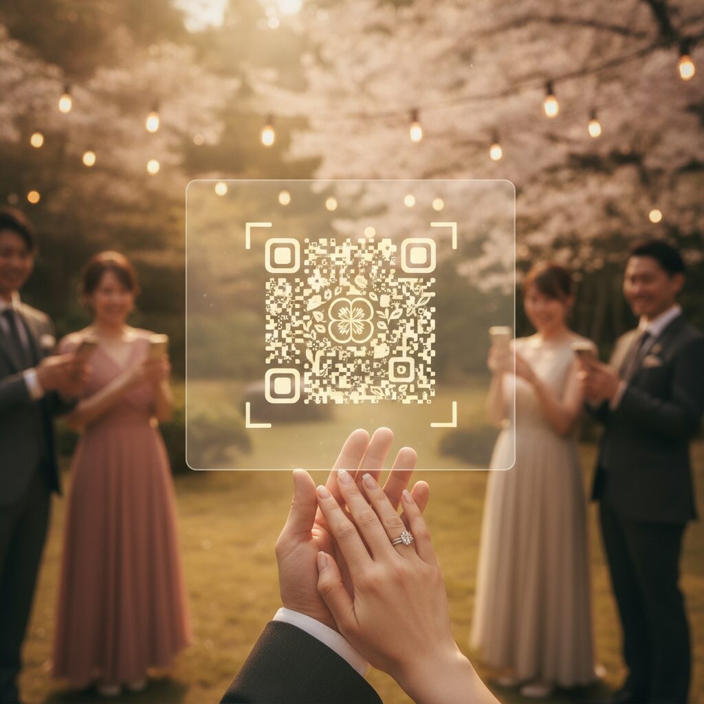 結婚式 写真 共有 qrコード アイキャッチ