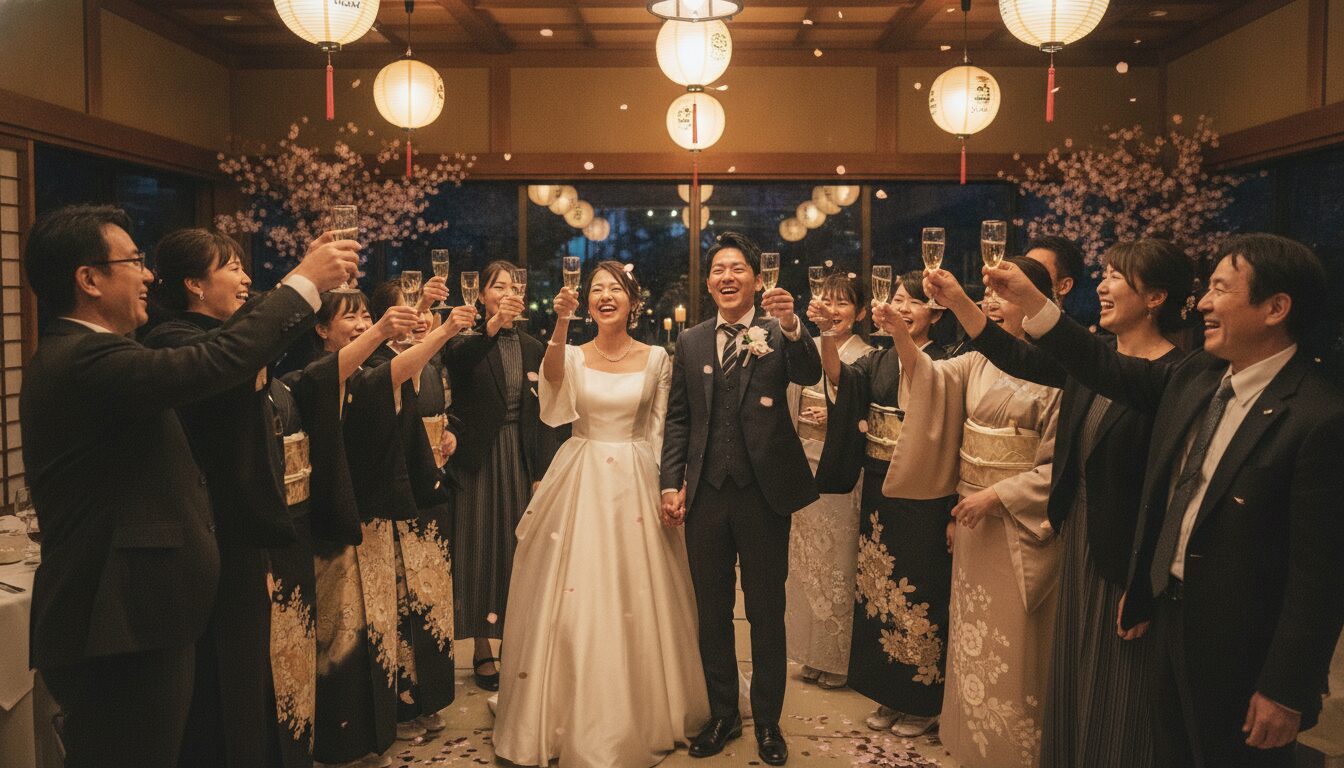 結婚式 乾杯 新郎新婦自ら - 3