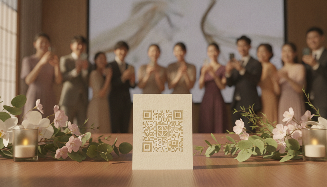 結婚式 写真 qrコード - 1
