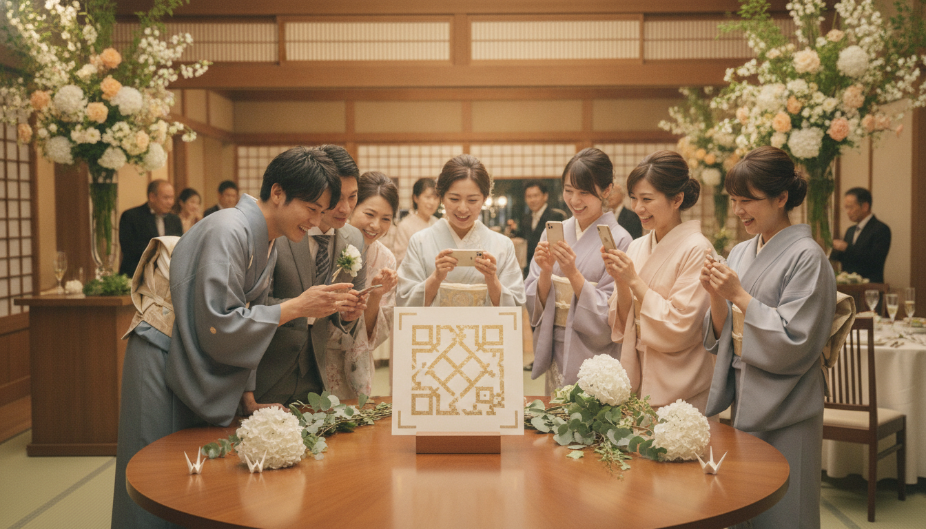 結婚式 写真 qrコード - 3